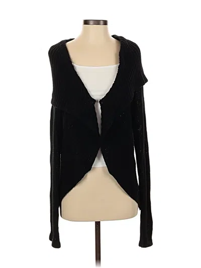 Pre-owned Daisy Fuentes Cardigan Sweater In Black