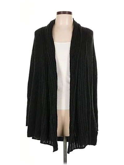 Pre-owned Daisy Fuentes Cardigan Sweater In Black