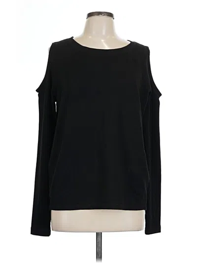 Pre-owned Daisy Fuentes Cardigan Sweater In Black