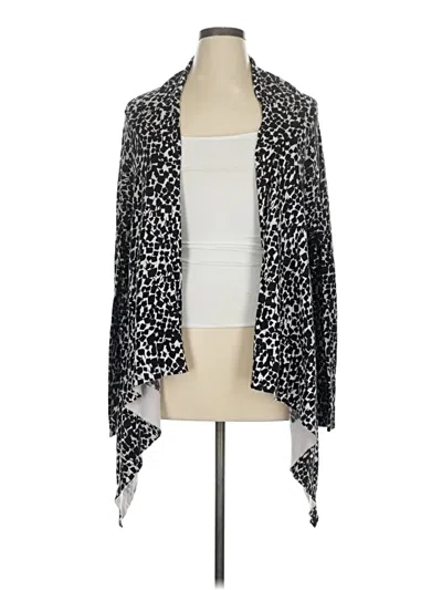Pre-owned Daisy Fuentes Cardigan Sweater In Black