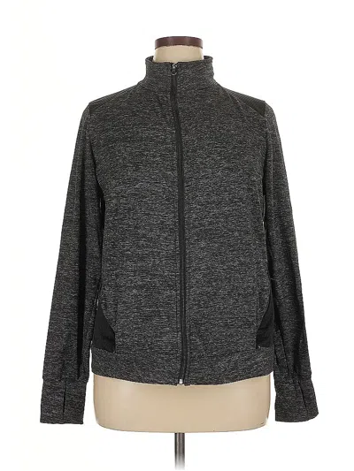 Pre-owned Daisy Fuentes Cardigan Sweater In Gray