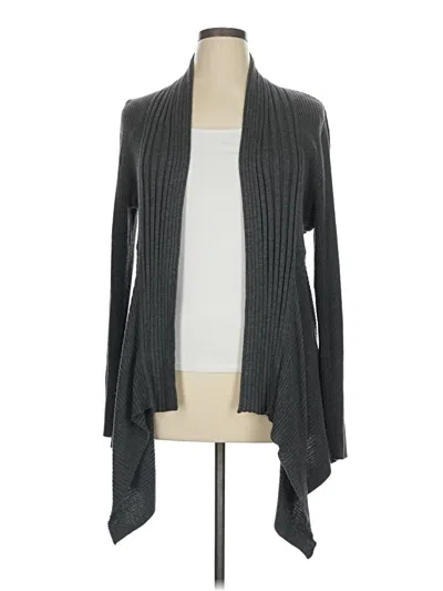Pre-owned Daisy Fuentes Cardigan Sweater In Gray