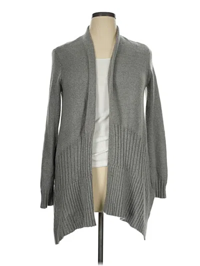 Pre-owned Daisy Fuentes Cardigan Sweater In Gray