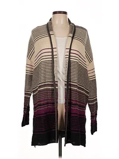 Pre-owned Daisy Fuentes Cardigan Sweater In Purple