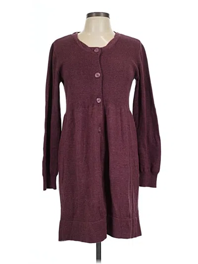 Pre-owned Daisy Fuentes Casual Dress In Burgundy
