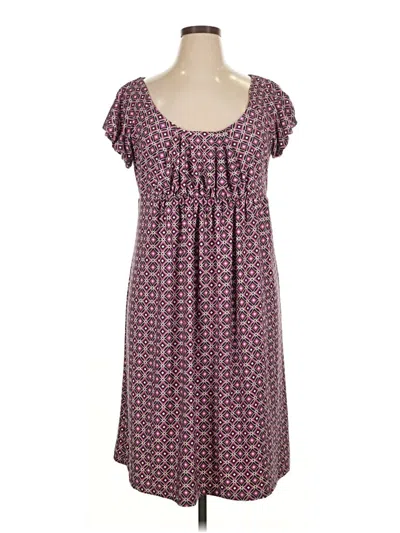Pre-owned Daisy Fuentes Casual Dress In Purple