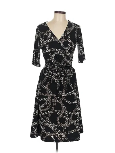 Pre-owned Daisy Fuentes Cocktail Dress In Black