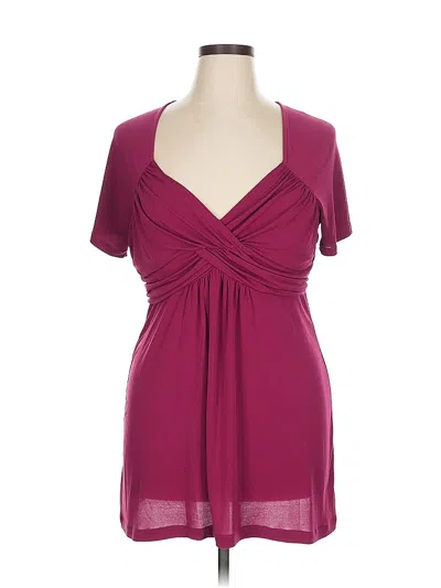 Pre-owned Daisy Fuentes Cocktail Dress In Burgundy