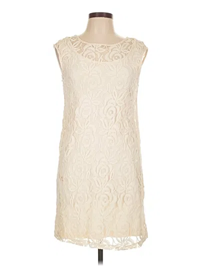 Pre-owned Daisy Fuentes Cocktail Dress In White