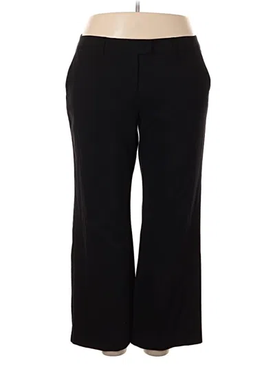 Pre-owned Daisy Fuentes Dress Pants In Black