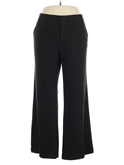 Pre-owned Daisy Fuentes Dress Pants In Black