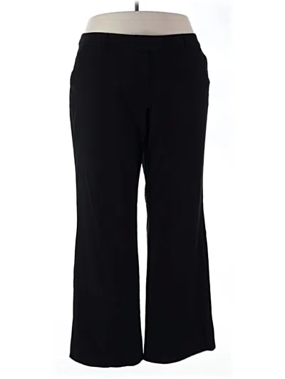 Pre-owned Daisy Fuentes Dress Pants In Black