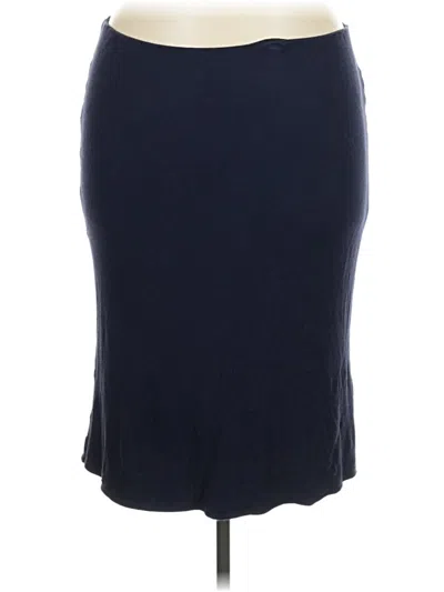 Pre-owned Daisy Fuentes Formal Skirt In Blue