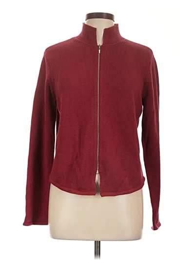 Pre-owned Daisy Fuentes Jacket In Burgundy