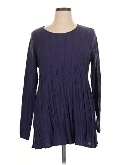Pre-owned Daisy Fuentes Pullover Sweater In Purple