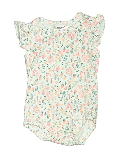 Pre-owned Daisy Fuentes Kids' Short Sleeve Onesie In White