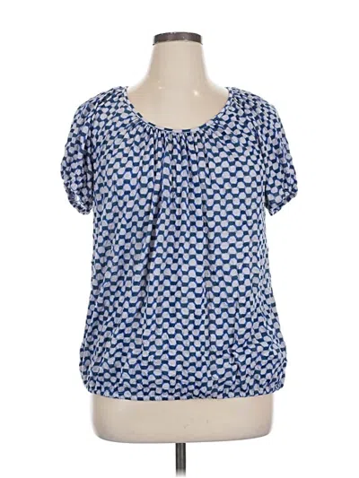 Pre-owned Daisy Fuentes Short Sleeve T-shirt In Blue