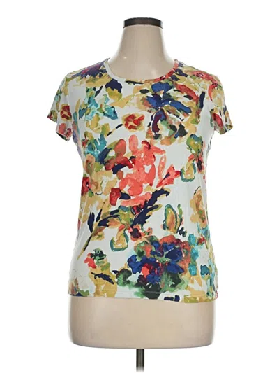 Pre-owned Daisy Fuentes Short Sleeve T-shirt In Ivory