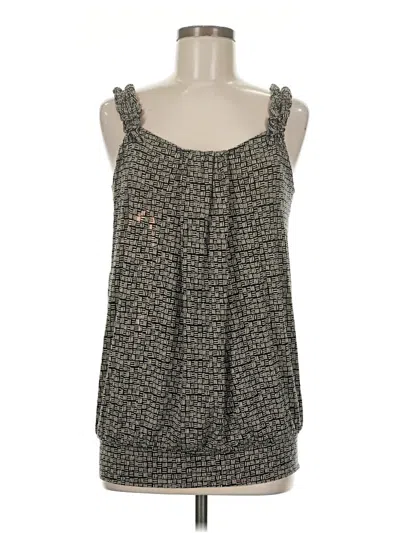 Pre-owned Daisy Fuentes Sleeveless Blouse In Gray