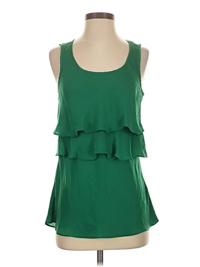 Pre-owned Daisy Fuentes Sleeveless Blouse In Green