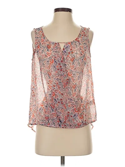 Pre-owned Daisy Fuentes Sleeveless Blouse In Orange