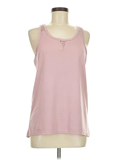 Pre-owned Daisy Fuentes Sleeveless Top Pink Halter Neckline Tops