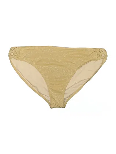 Pre-owned Daisy Fuentes Swimsuit Bottoms In Gold