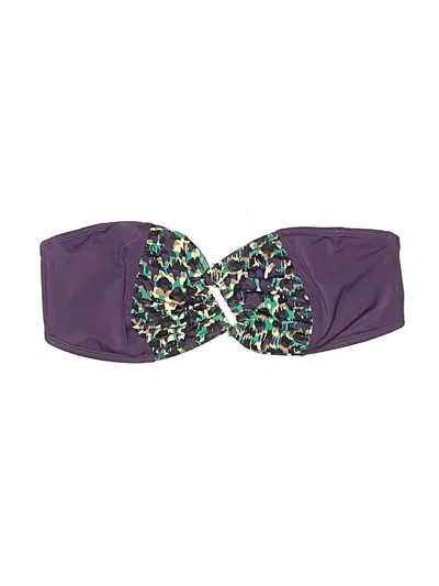 Pre-owned Daisy Fuentes Swimsuit Top Purple Swimwear