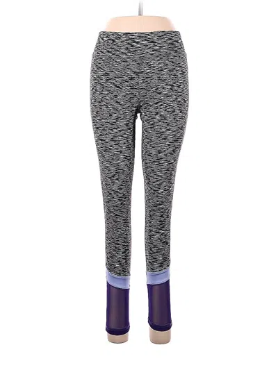 Pre-owned Daisy Fuentes Yoga Pants In Purple