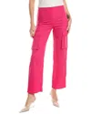 Daisy Lane Linen-blend Cargo Pant In Pink