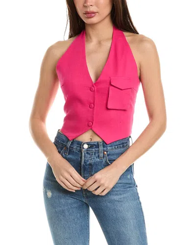 Daisy Lane Linen-blend Shirt In Pink