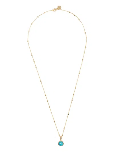 Daisy London Healing Turquoise Nacklace In Gold