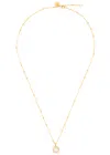 Daisy London Pearl Healing Stone 18kt Gold-plated Necklace In Pearl