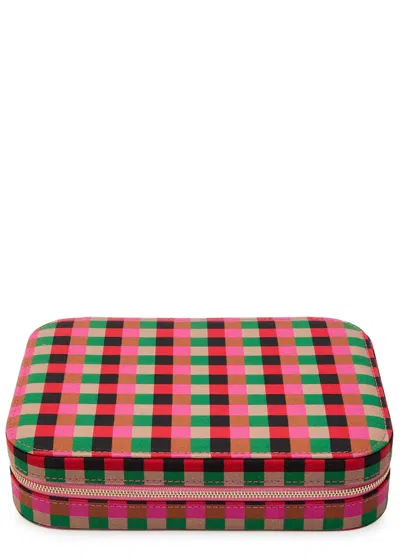 Daisy London Shrimps Large Checked Jewellery Box In Multi