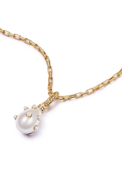 Daisy London X Shrimps 18kt Gold-plated Necklace In Pearl