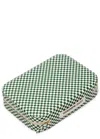Daisy London X Shrimps Large Checked Jewellery Case In Green