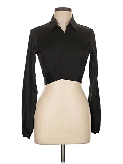 Pre-owned Daisy Long Sleeve Blouse In Black