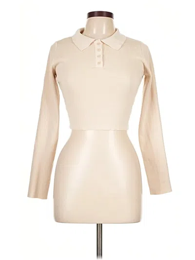 Pre-owned Daisy Long Sleeve Polo Shirt In Ivory