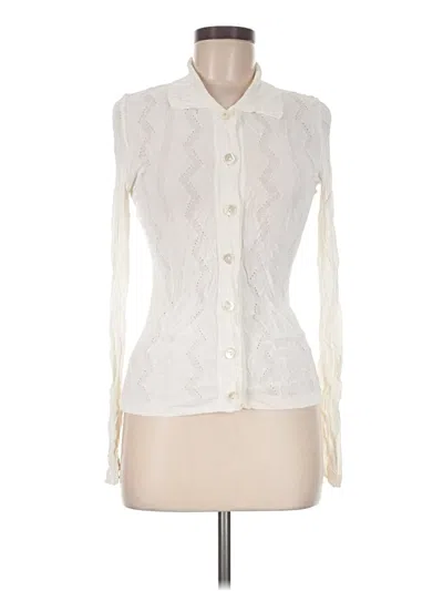 Pre-owned Daisy Long Sleeve Polo Shirt In Ivory