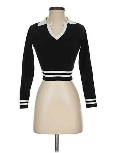 Pre-owned Daisy Long Sleeve Top Black Turtleneck Tops