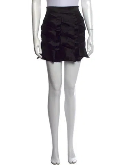 Pre-owned Daisy Mini Skirt In Black
