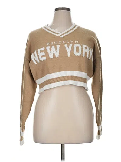 Pre-owned Daisy Pullover Sweater In Brown