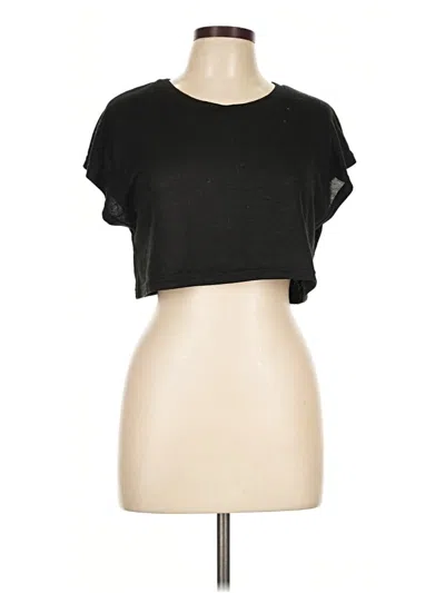Pre-owned Daisy Short Sleeve Top Black Keyhole Neckline Tops