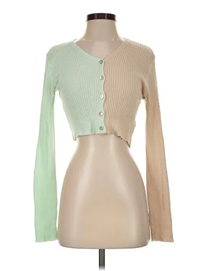 Pre-owned Daisy Street Cardigan Sweater In Green