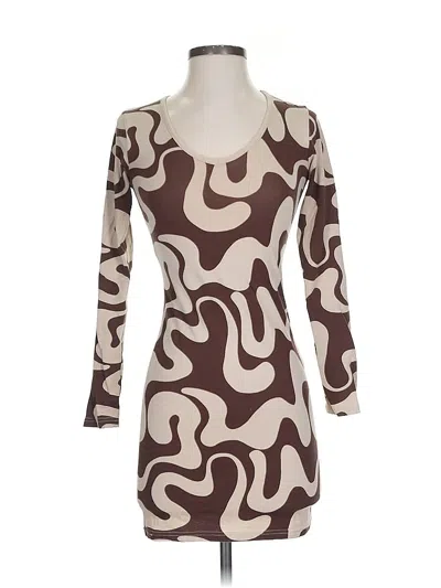 Pre-owned Daisy Street Casual Dress In Brown