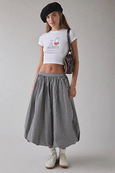 Daisy Street I Heart Miffy Graphic Baby Tee In White, Women's At Urban Outfitters In Gray