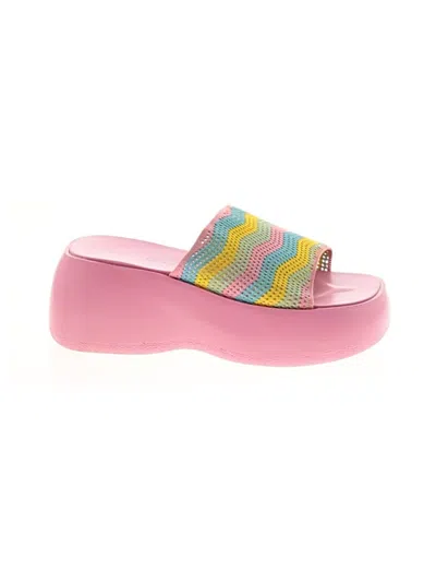 Pre-owned Daisy Street Sandals In Pink