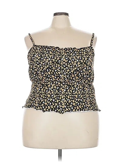Pre-owned Daisy Street Sleeveless Blouse In Black