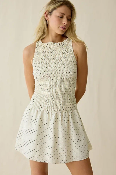 Daisy Street Drop Waist Mini Dress In White