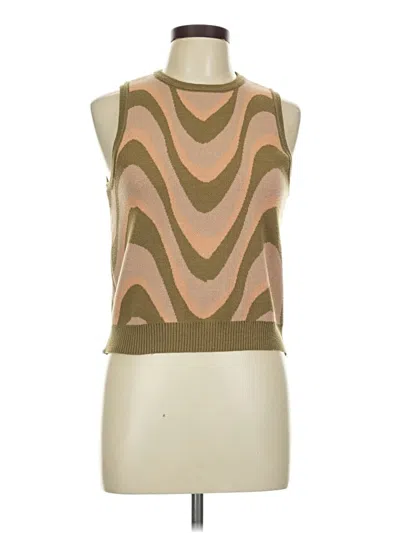 Pre-owned Daisy Street Sweater Vest In Brown